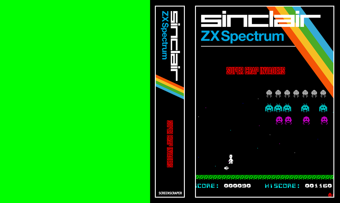 Super Crap Invaders — box-texture (SS)