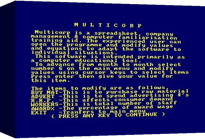 Multicorp — box-3D (WOR)
