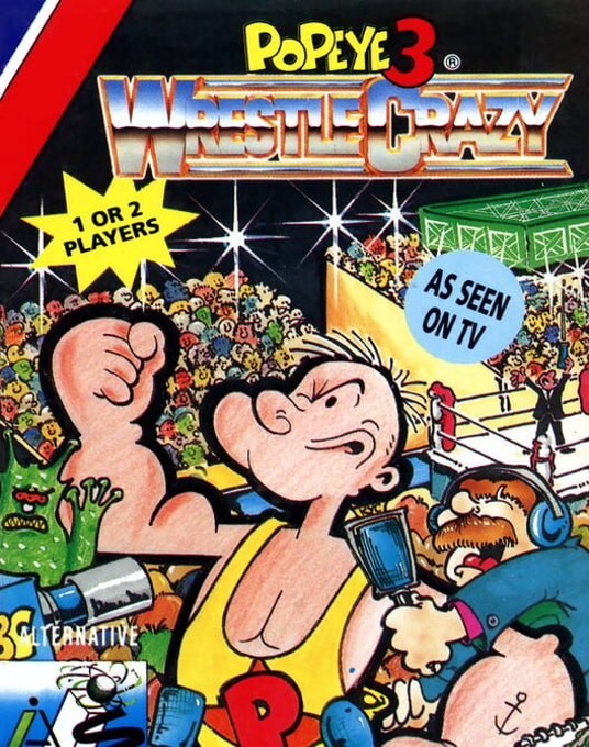 Popeye Wrestle Crazy box art