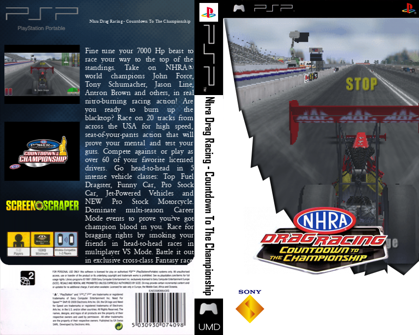 Nhra Drag Racing - Countdown To The Championship — box-texture (SS)