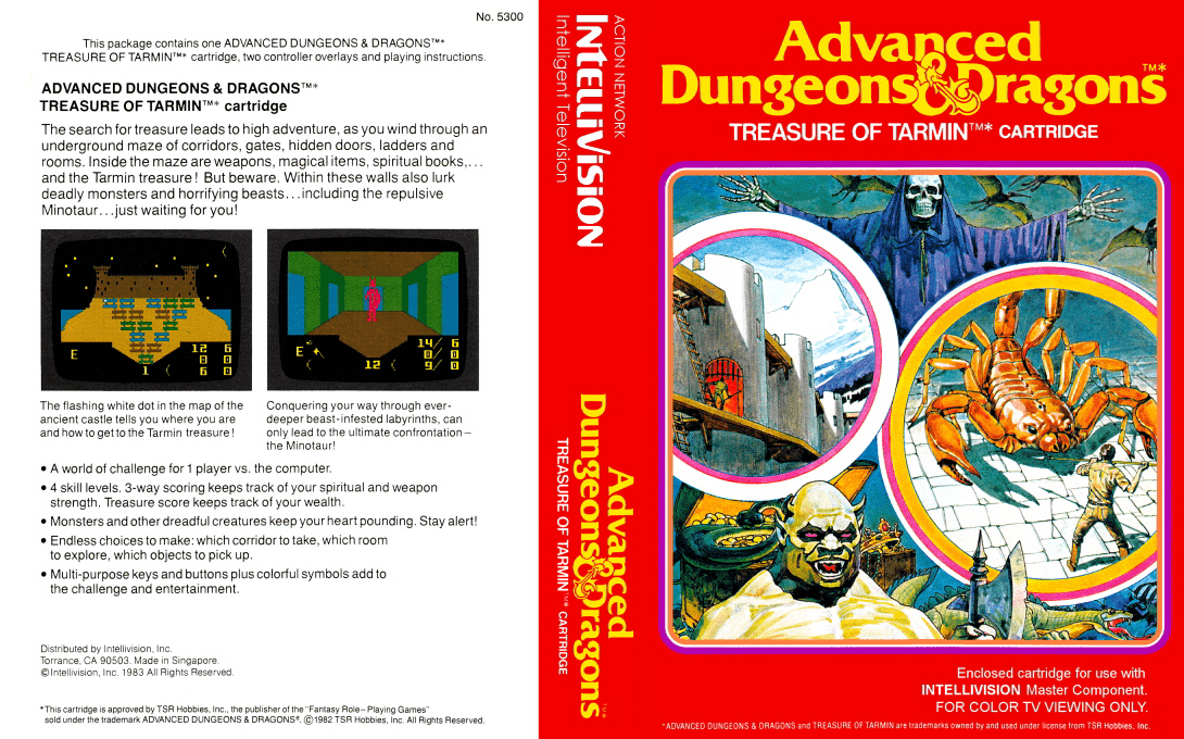 Advanced Dungeons and Dragons - Treasure of Tarmin — box-texture (WOR)