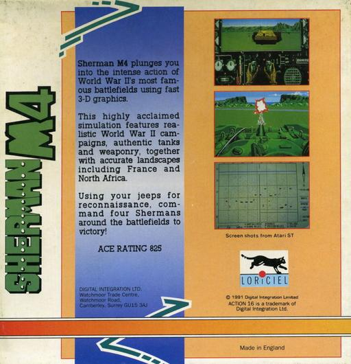 Sherman M4 — box-2D-back (EU)