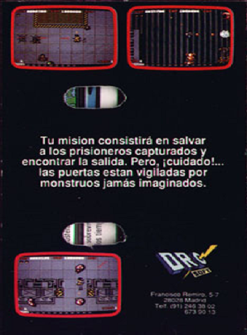 Alien Syndrome — box-2D-back (SP)