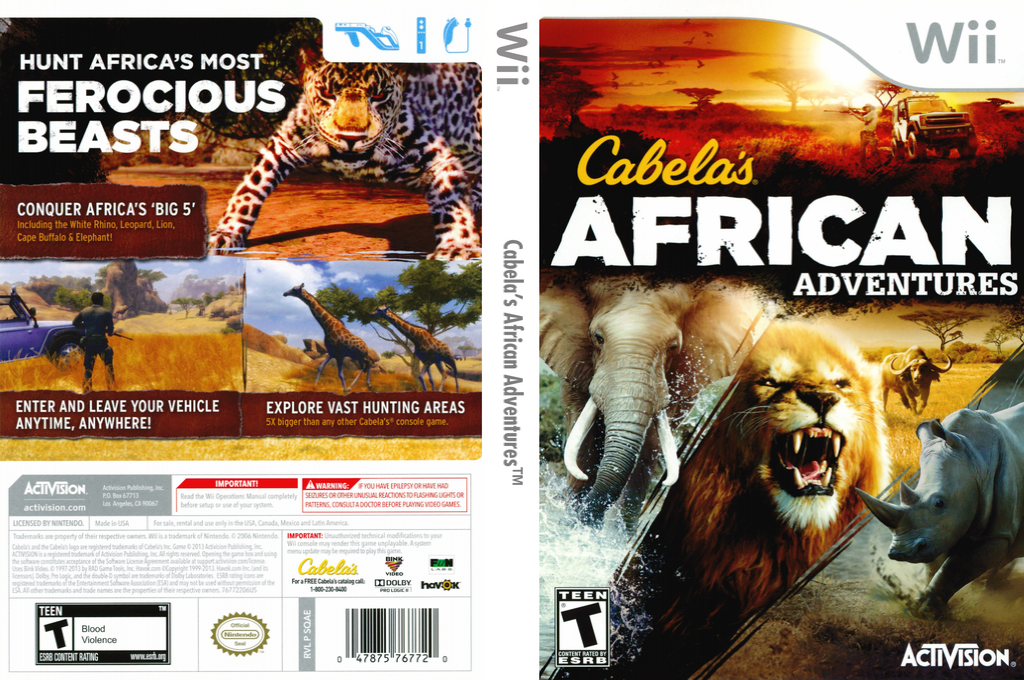Cabela's African Adventures — box-texture (US)