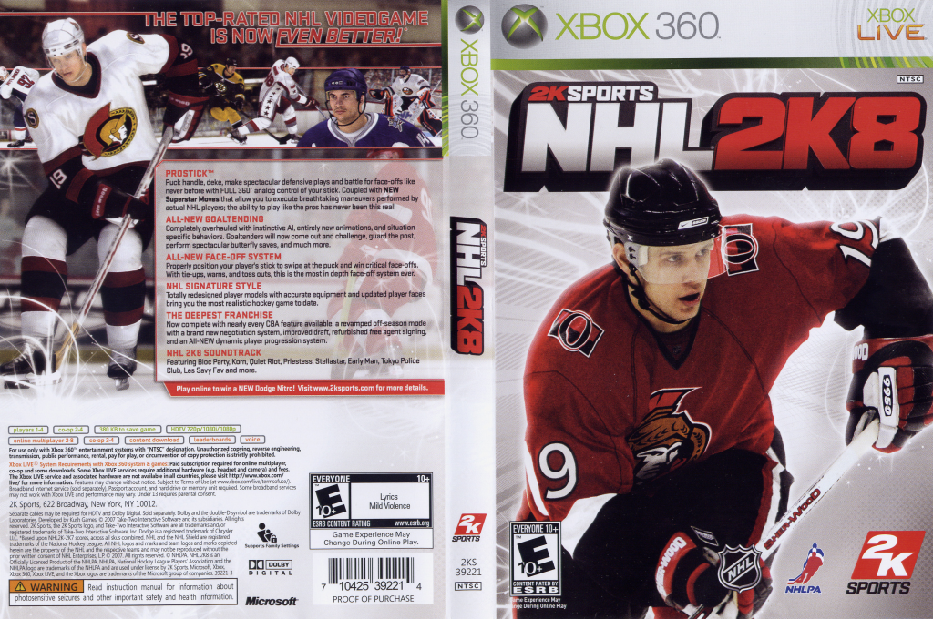 NHL 2K8 — box-texture (US)