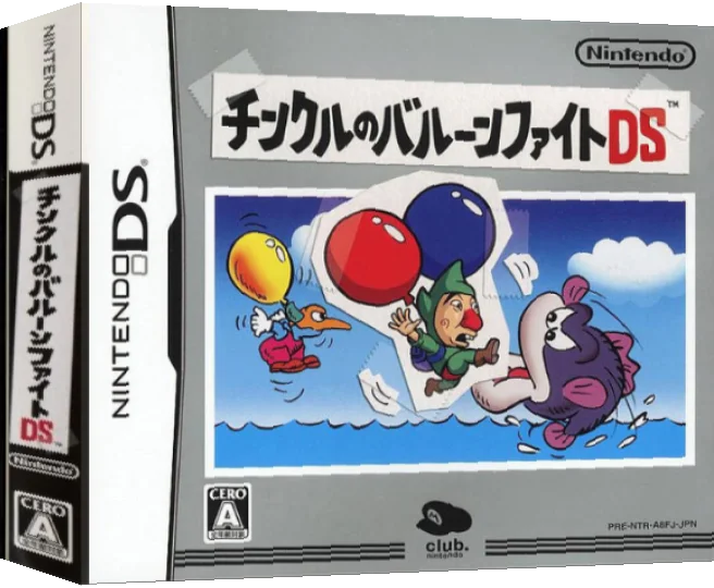 Tingle no Balloon Fight DS — box-3D (JP)