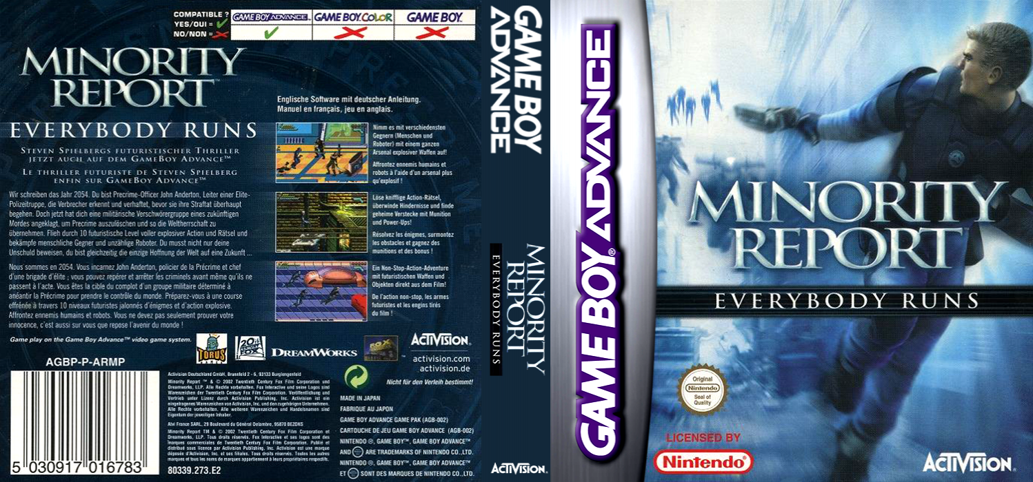 Minority Report - Everybody Runs — box-texture (EU)
