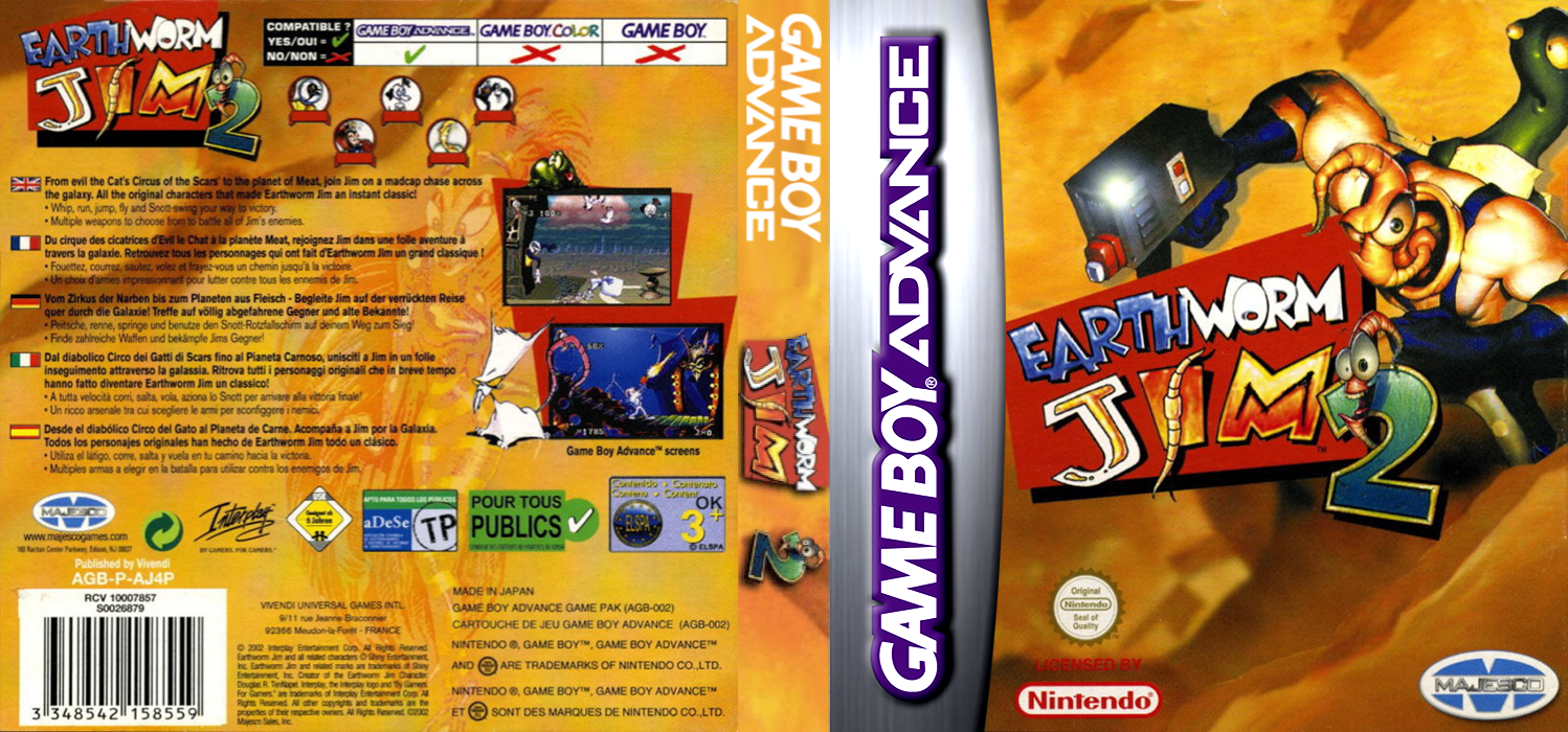 Earthworm Jim 2 — box-texture (EU)