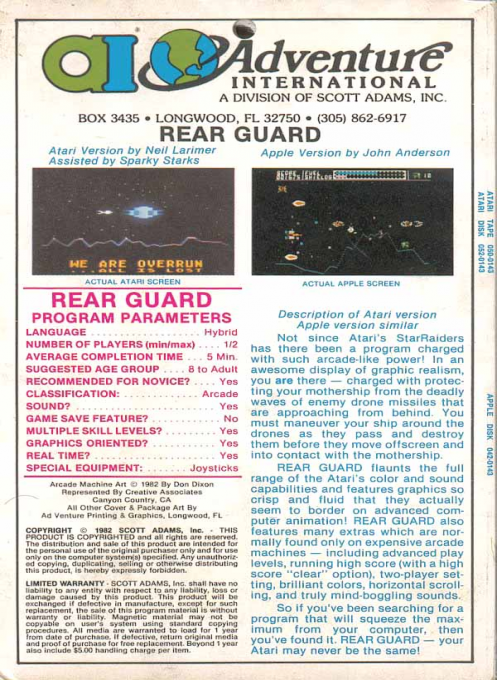 Rear Guard — box-2D-back (US)