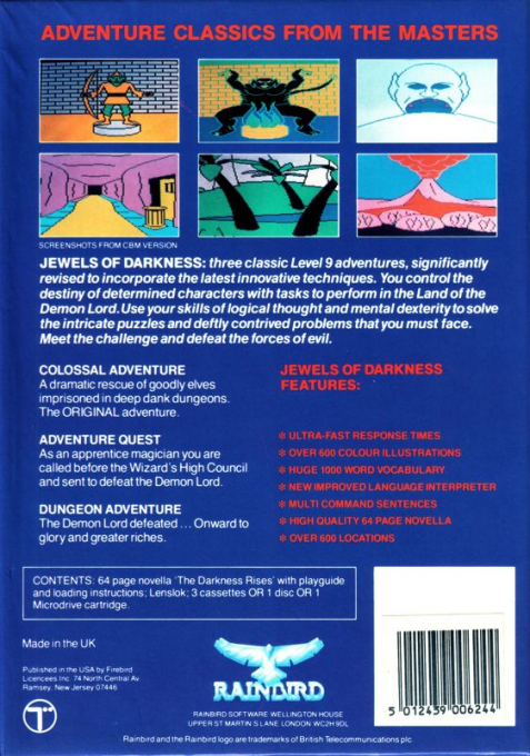 Jewels Of Darkness — box-2D-back (EU)
