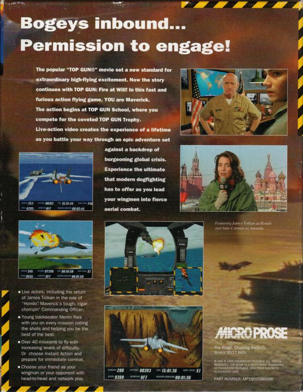 Top Gun - Fire at Will! — box-2D-back (EU)