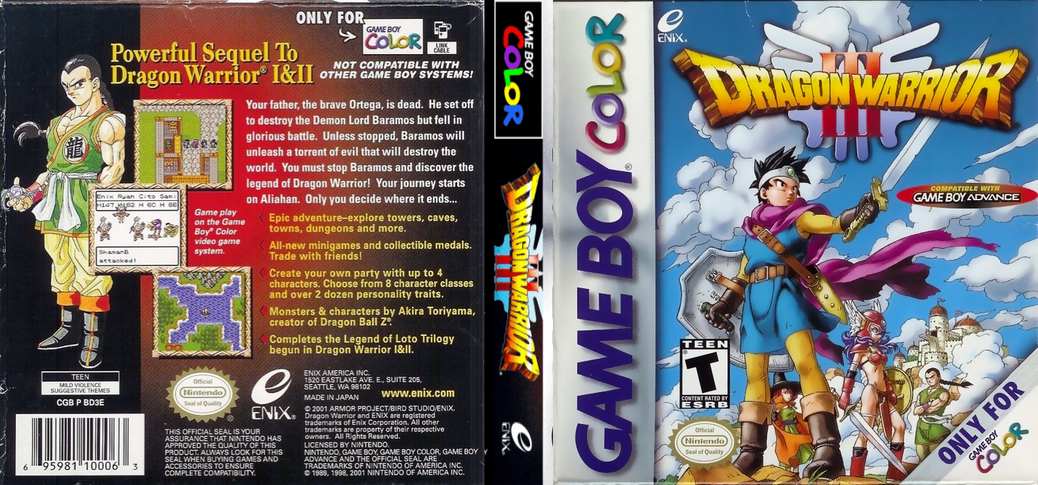 Dragon Warrior 3 — box-texture (US)