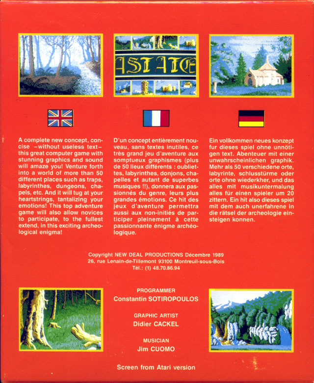Astate - La Malédiction Des Templiers — box-2D-back (EU)