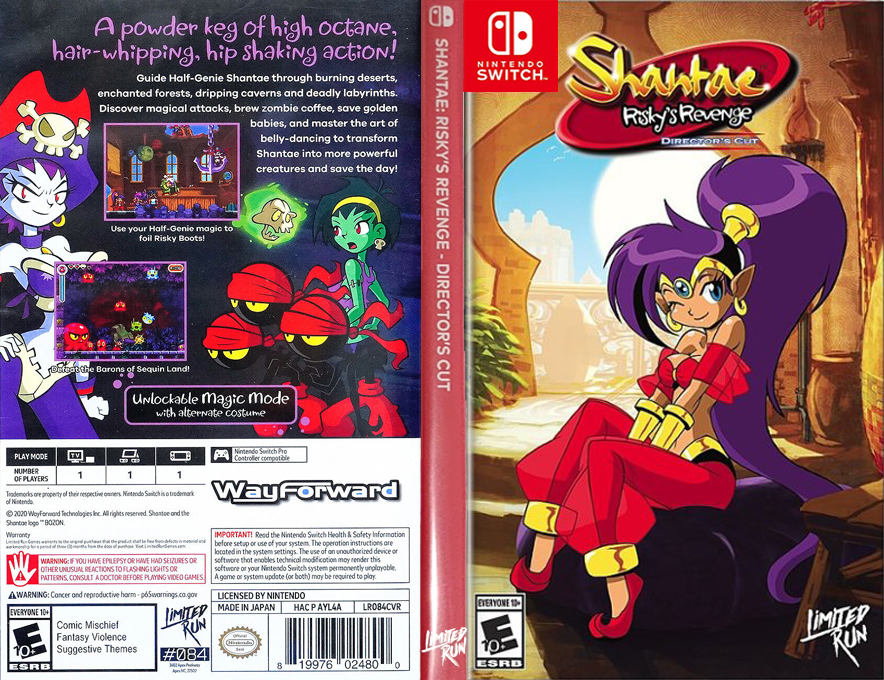Shantae - Risky's Revenge - Director's Cut — box-texture (US)