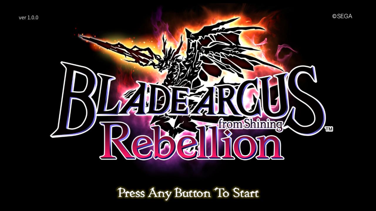 Blade Arcus Rebellion From Shining — sstitle (JP)