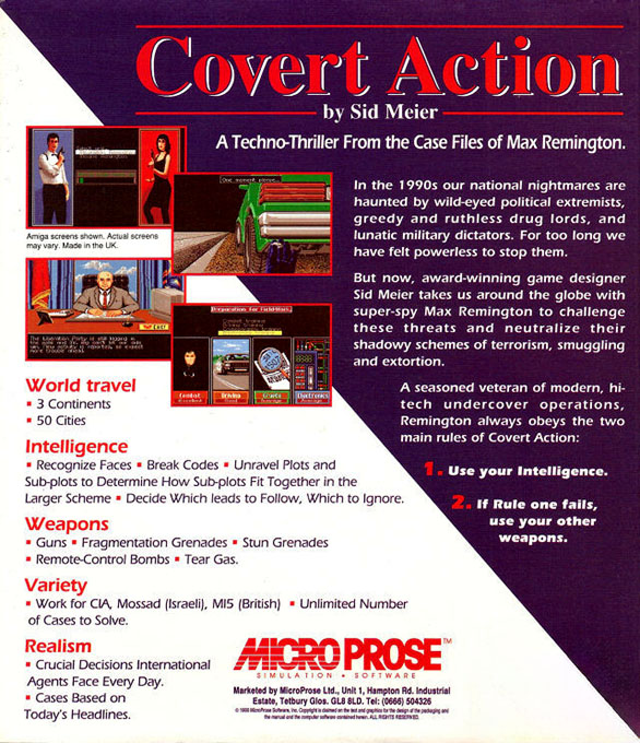 Covert Action — box-2D-back (US)