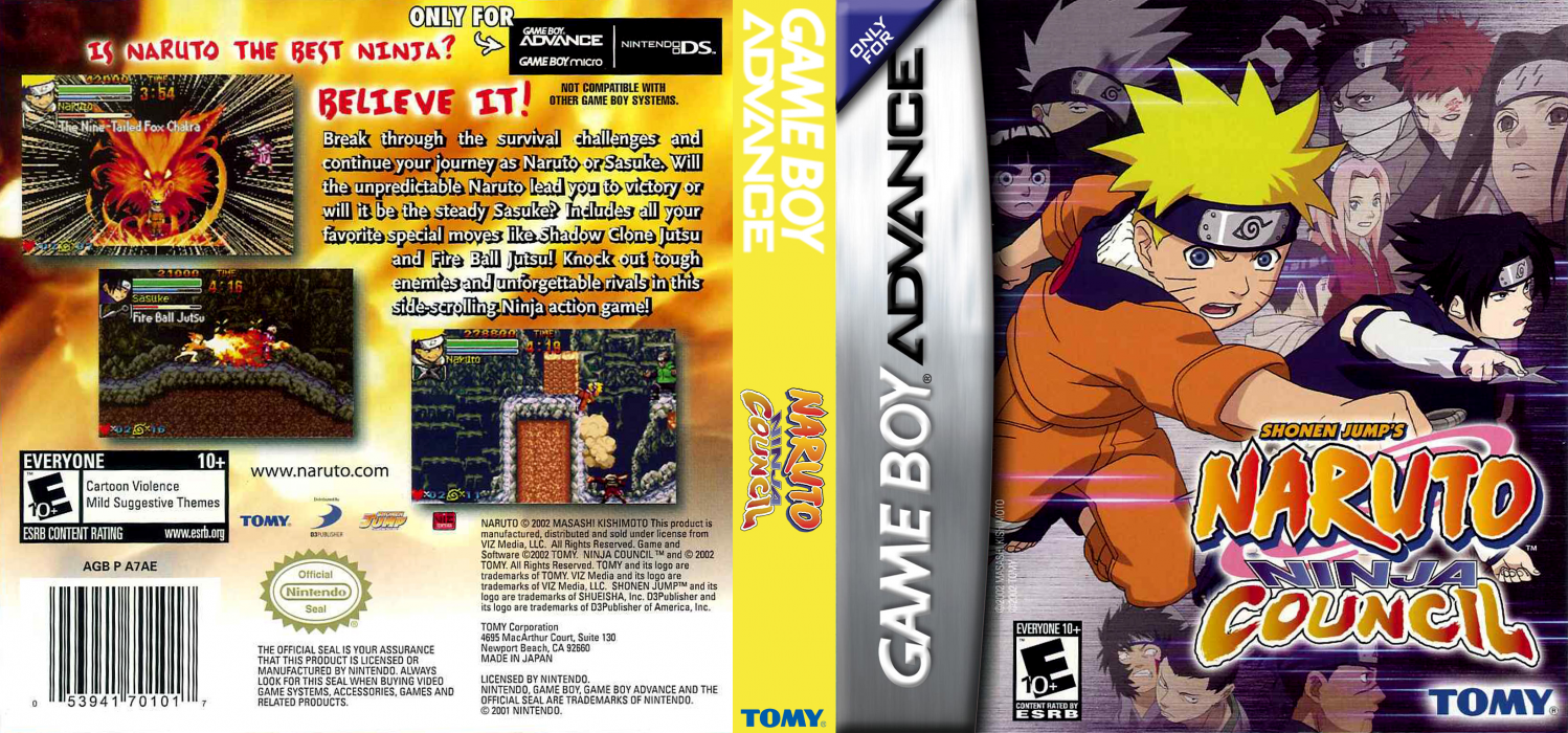 Naruto - Ninjutsu Zenkai! Saikyou Ninja Daikesshuu — box-texture (US)