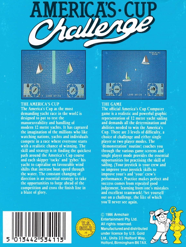 America's Cup Challenge — box-2D-back (EU)