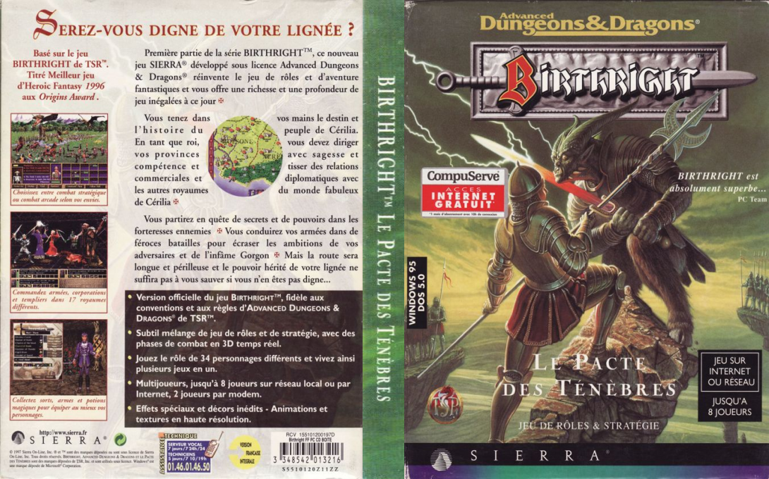 Birthright: The Gorgon's Alliance — box-texture (FR)