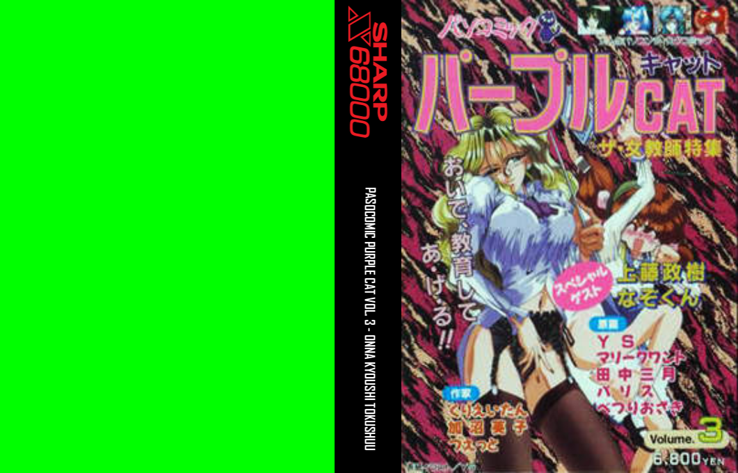 Pasocomic Purple Cat Vol. 3 - Onna Kyoushi Tokushuu — box-texture (JP)
