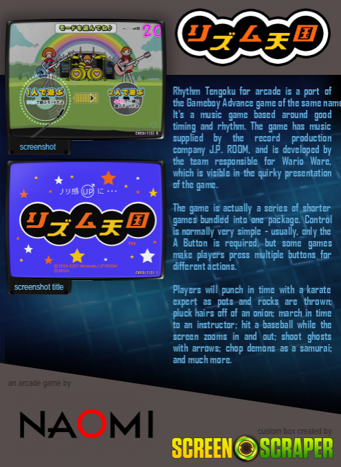 Rhythm Tengoku — box-2D-back (SS)