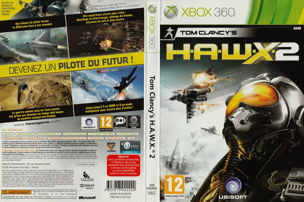 Tom Clancy's H.A.W.X. 2 — box-texture (FR)