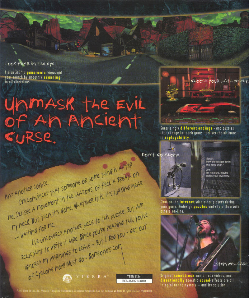 Shivers Two: Harvest of Souls — box-2D-back (US)