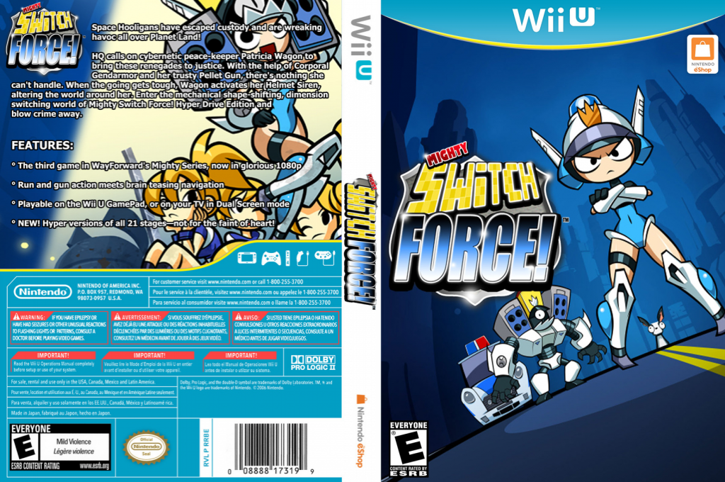 Mighty Switch Force! Hyper Drive Edition — box-texture (US)