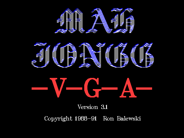 Mah Jongg : V- G- A- — sstitle (WOR)