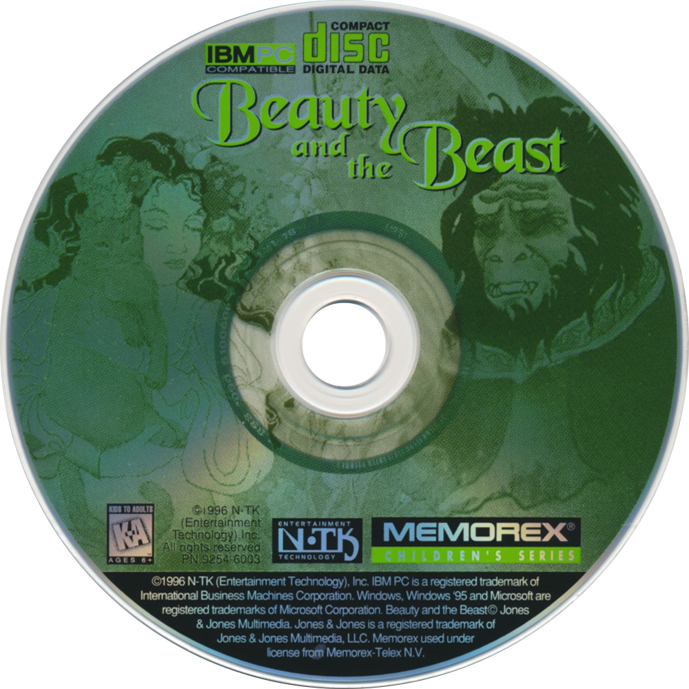Beauty and the Beast: Memorex Children's Series — support-2D (US)
