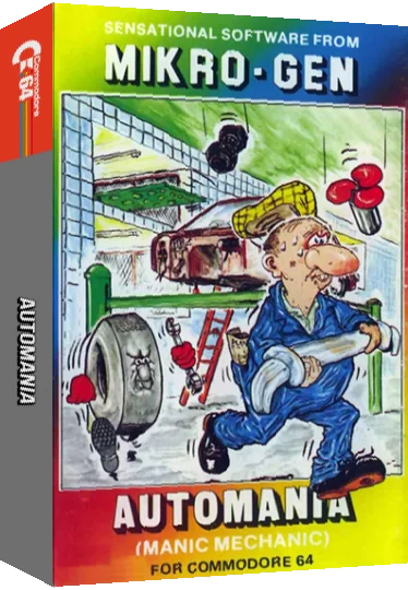 Automania : Manic Mechanic — box-3D (EU)