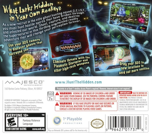 Hidden, The — box-2D-back (US)