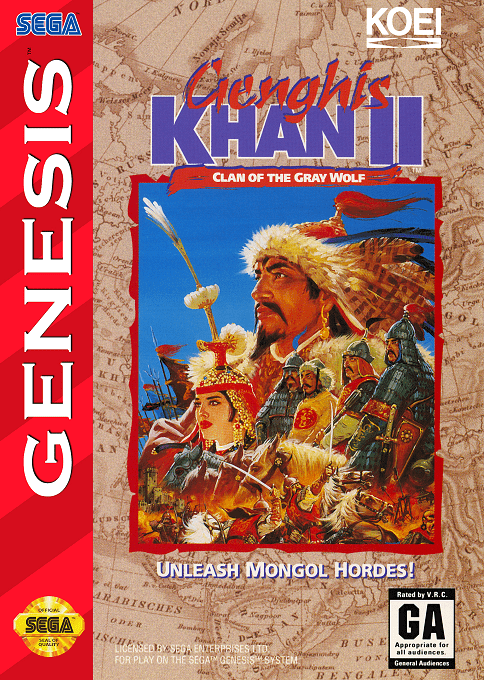 Genghis Khan II - Clan of the Gray Wolf box art