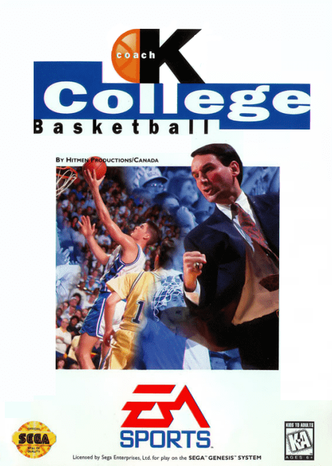 Coach K College Basketball box art