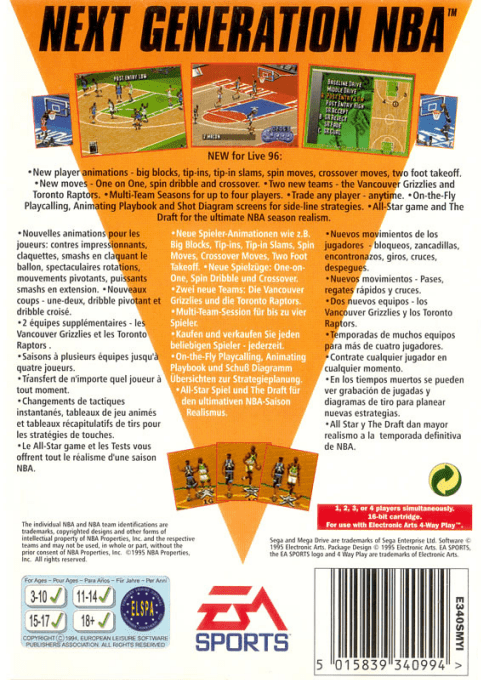 Nba Live 96 — box-2D-back (EU)