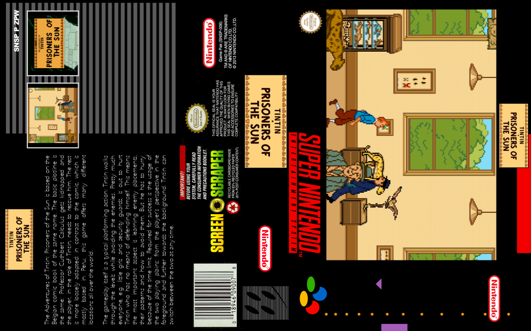 Tintin - Prisoners Of The Sun — box-texture (SS)