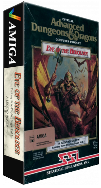 Advanced Dungeons & Dragons - Eye of the Beholder - A Legend Series Fantasy Role-Playing Saga, Vol.I — box-3D (WOR)