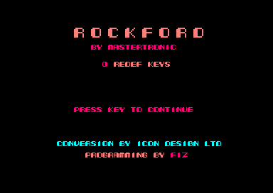Rockford - The Arcade Game — sstitle (EU)
