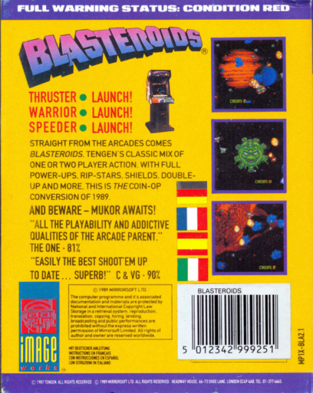 Blasteroids — box-2D-back (EU)