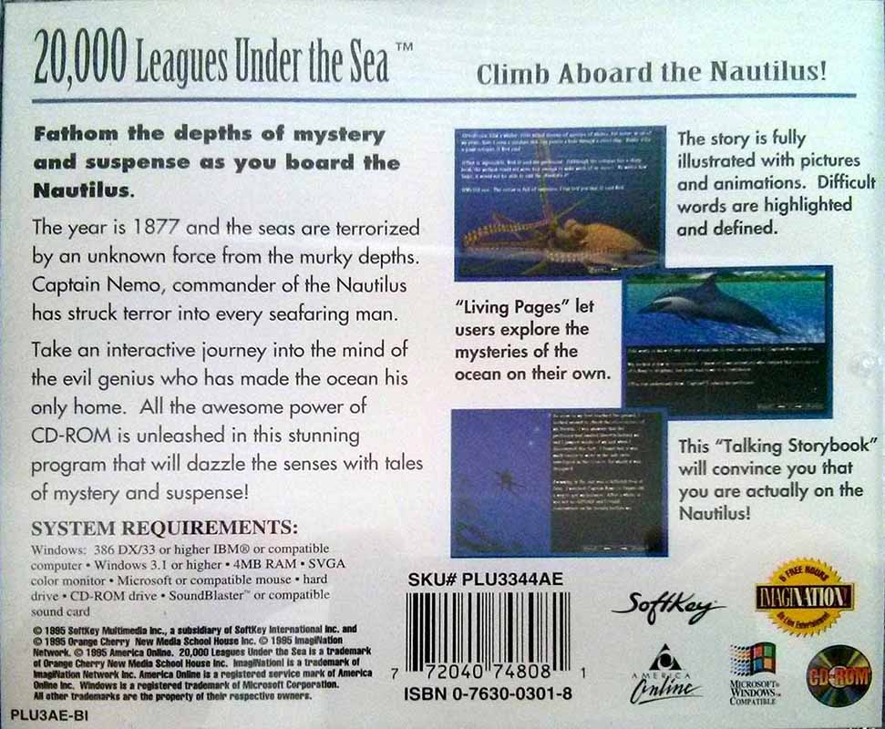 20,000 Leagues Under The Sea — box-2D-back (US)