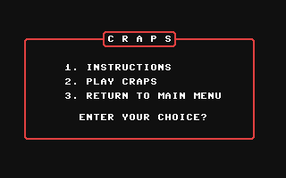 Craps — sstitle (WOR)