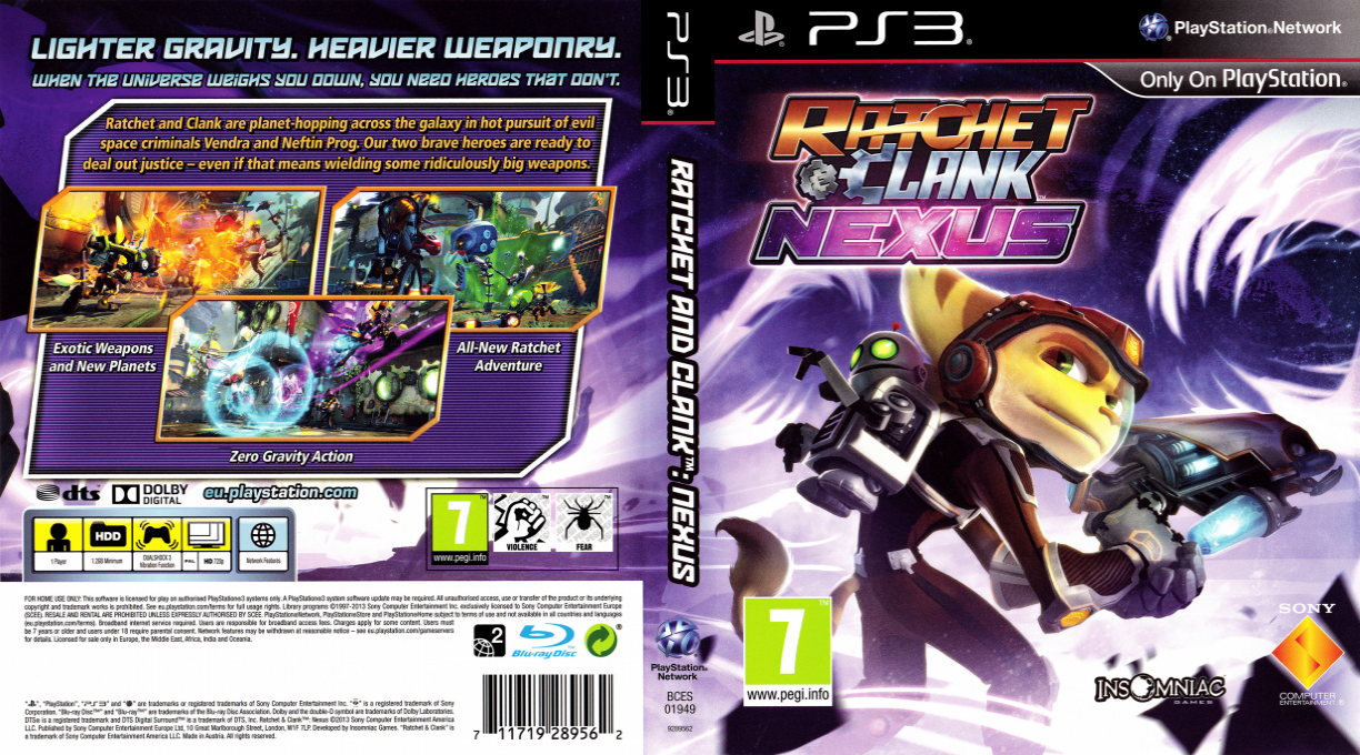 Ratchet & Clank - Into the Nexus — box-texture (EU)