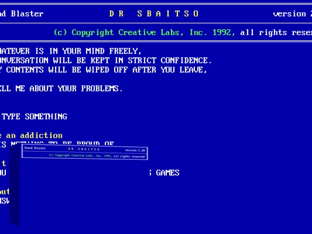 Dr Sbaitso — mixrbv2 (WOR)