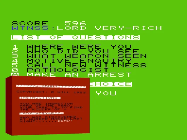 Whodunnit — mixrbv2 (WOR)