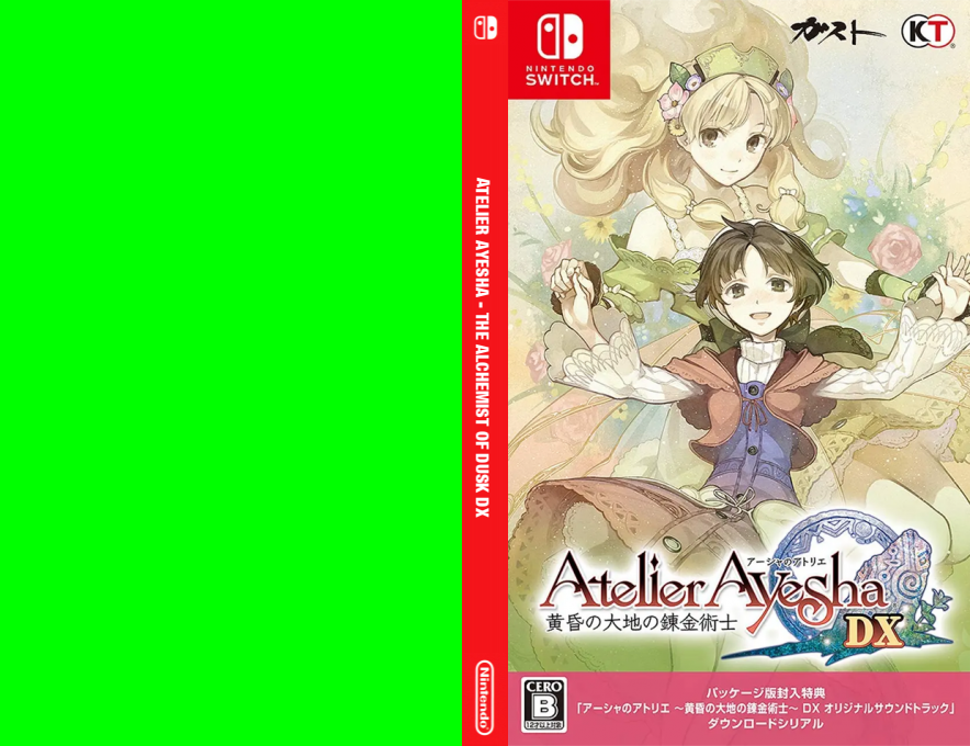 Atelier Ayesha - The Alchemist of Dusk DX — box-texture (JP)