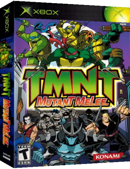 TMNT - Mutant Melee — box-3D (US)
