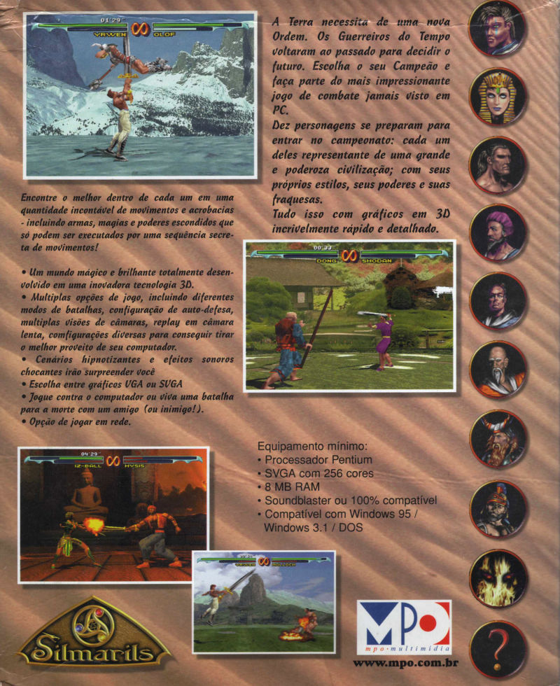 Time Warriors — box-2D-back (BR)