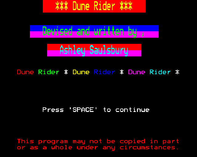Dune Rider — sstitle (WOR)