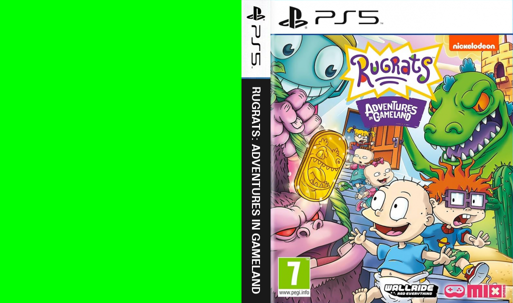 Rugrats: Adventures in Gameland — box-texture (US)
