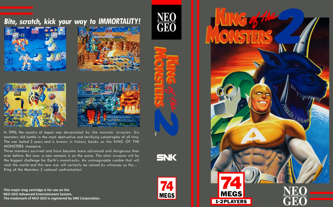 King of the Monsters 2 : The Next Thing — box-texture (US)